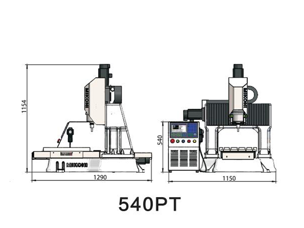 540PT系列臺(tái)式小型加工中心
